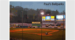 Desktop Screenshot of paulsballparks.com