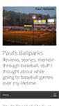 Mobile Screenshot of paulsballparks.com